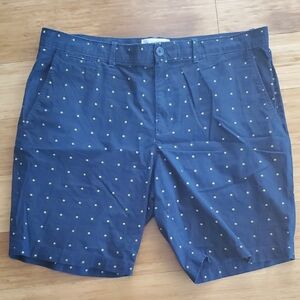 Navy Blue Shorts with White Dots